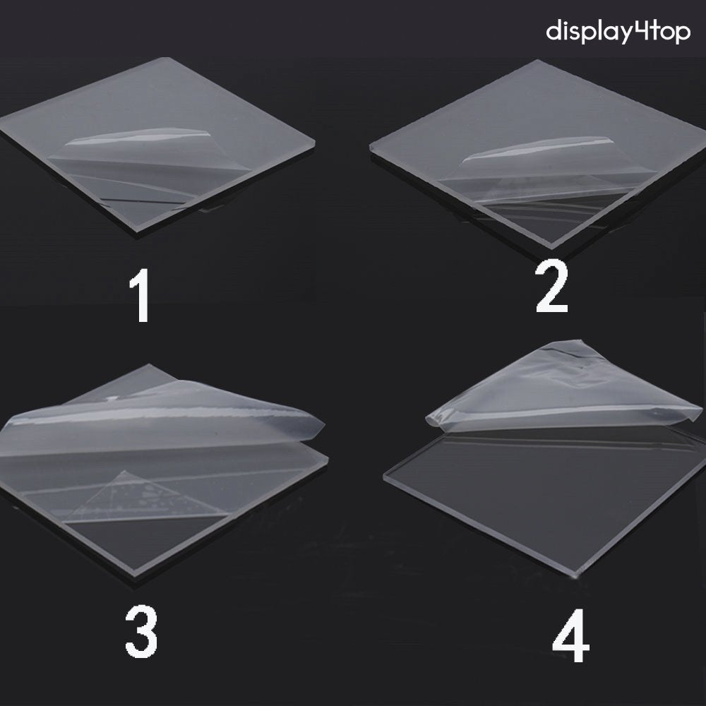 3 Step Acrylic Display Stand Counter Retail Riser Polish Plinth ,2 PACK(200 * 200 * 200mm)