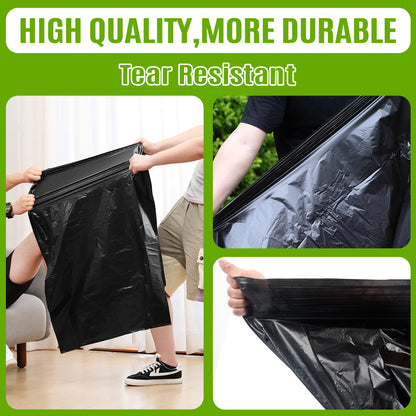 GRANDMA SHARK 70L Heavy Duty Bin Bags, Recycled Material Refuse Sacks, Strong 25 Micron Black Bin Bags, 40 Pack for Home & Commercial Waste Disposal, Durable & Leak-Proof