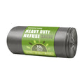 GRANDMA SHARK 40 Pack 70L Heavy Duty Bin Bags Grey, Recycled Material Refuse Sacks, Strong 30 Micron Black Bin Bags, for Home & Commercial Waste Disposal, Durable & Leak-Proof