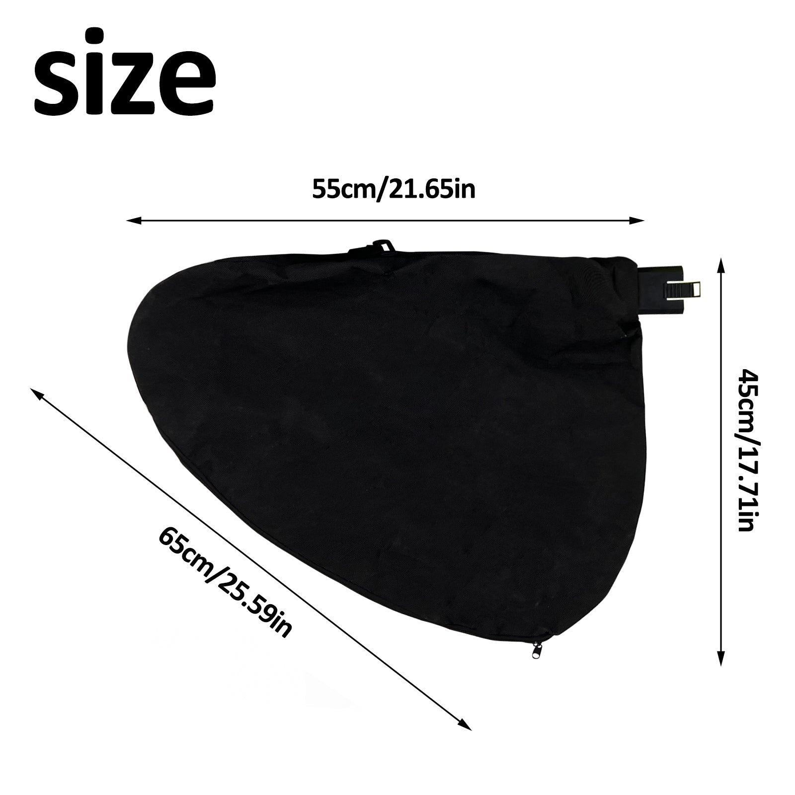 GRANDMA SHARK Leaf Blower Vacuum Bag with Zipper, Replacement Collection Bag