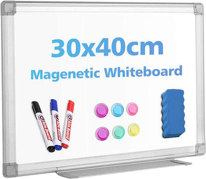 GRANDMA SHARK Magnetic Whiteboard - Drywipe Whiteboards with Aluminium Frame