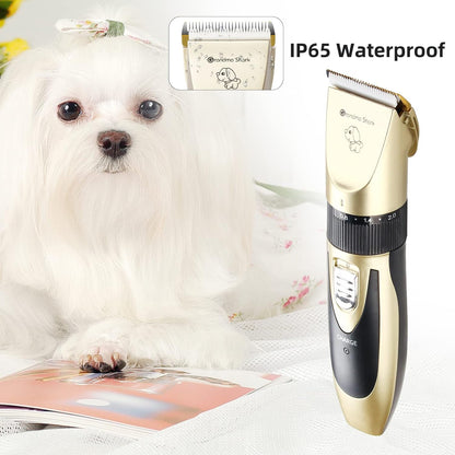 GRANDMA SHARK Professional Dog Grooming Kit - Rechargeable, Cordless, Low Noise