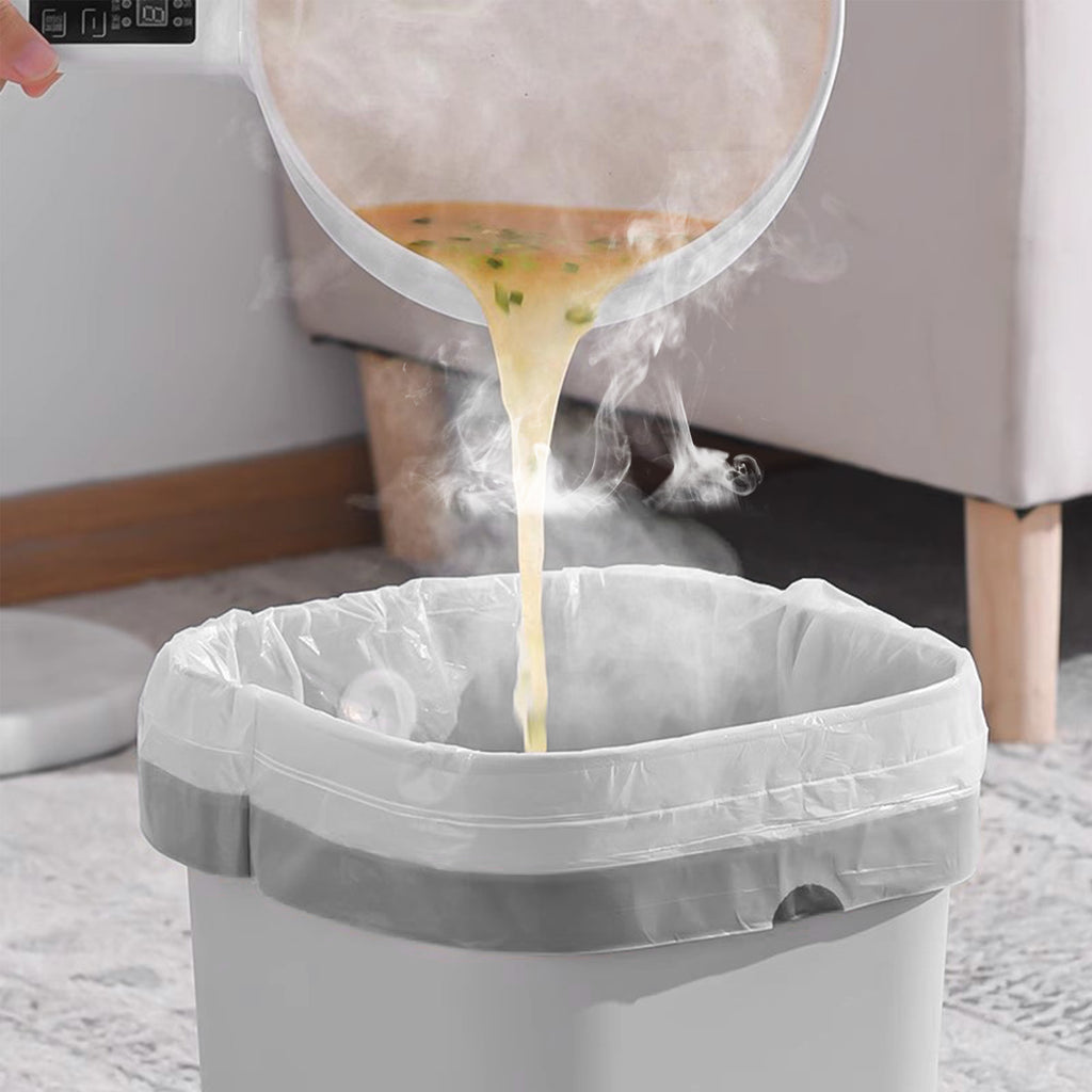 GRANDMA SHARK 30L - 35L Bin Bags 40 Liners Drawstring Trash Bag, Handle Waste Bags, Super Strong, Anti-drip Unscented, 46 × 71 cm