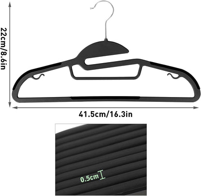 GRANDMA SHARK Non-Slip Clothes Hangers, Dual-Use Wet & Dry, Space Saving Coat Hanger