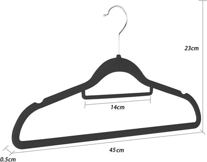 GRANDMA SHARK Velvet Coat Hanger - Space Saving Hanger (Pack)