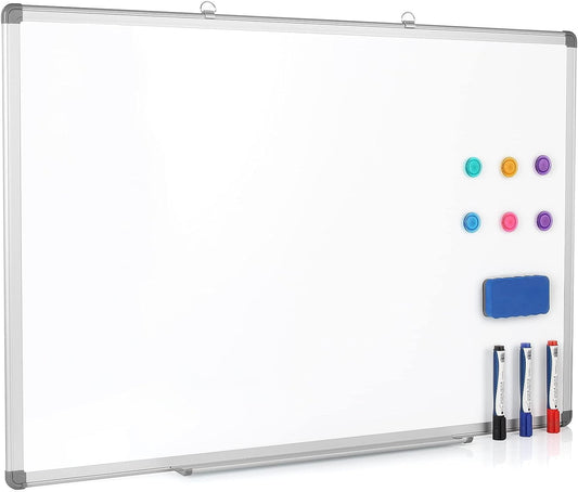 GRANDMA SHARK Magnetic Whiteboard, Aluminum Frame, 600 × 900 mm