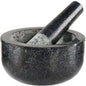 GRANDMA SHARK Large Granite Pestle and Mortar Set - Durable Spice Herb Crusher Grinder for Kitchen