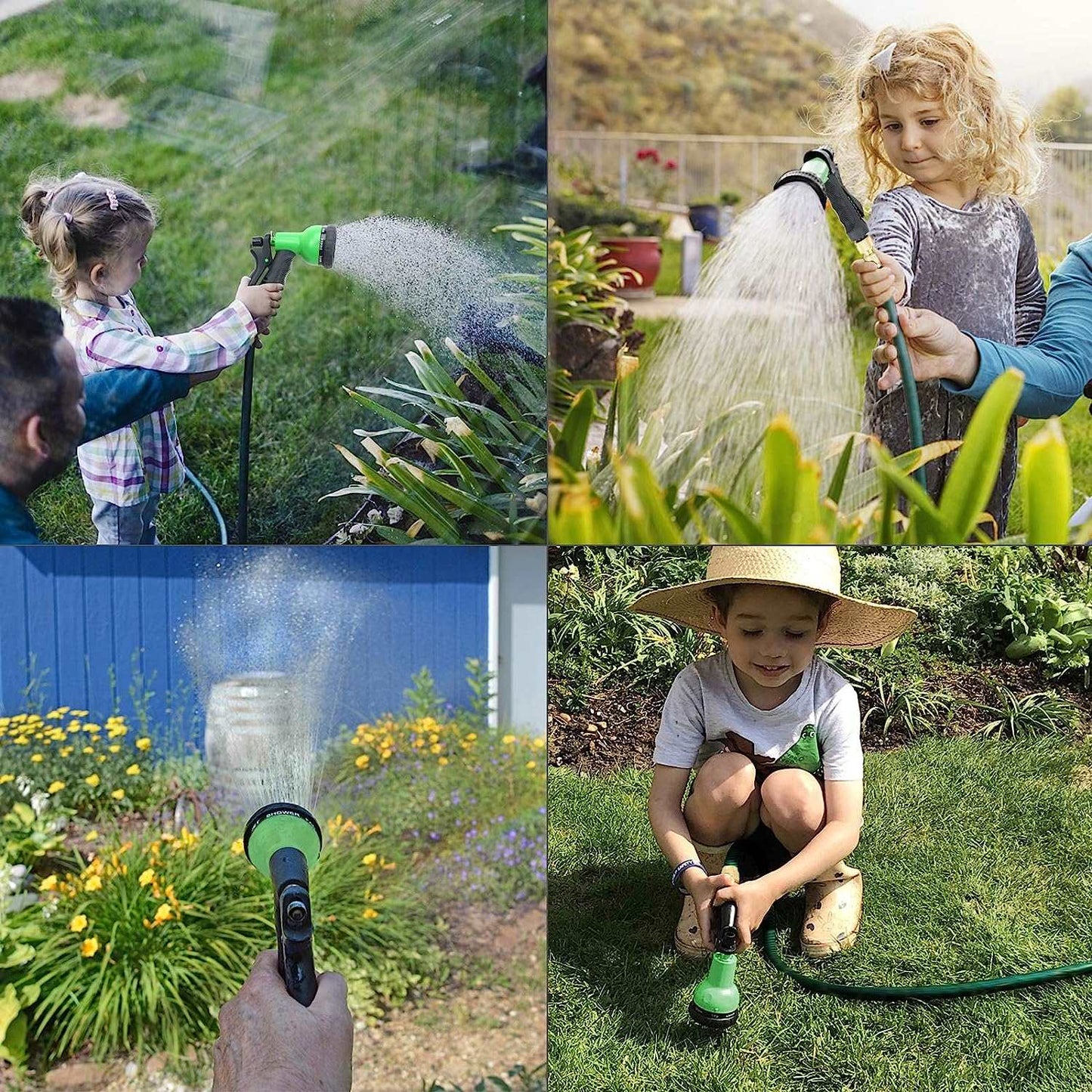 GRANDMA SHARK Upgraded Expandable Garden Hose - Multi-Mode Water Spray Gun, Durable and Flexible