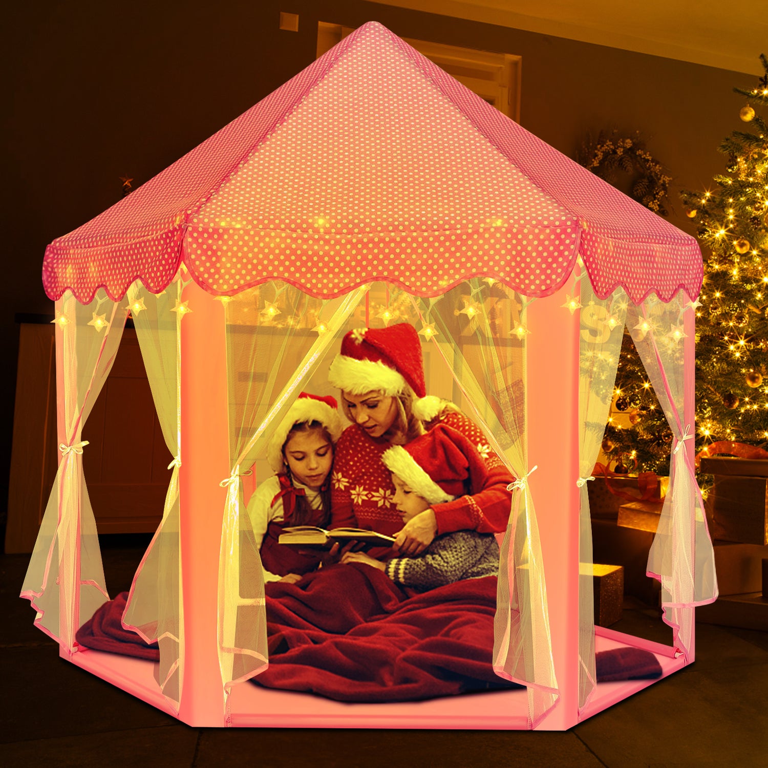 Princess Castle Play Tent for Kids suitable for both indoor and outdoor