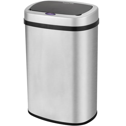 Stainless Steel Automatic Touchless Kitchen Bathroom Sensor Bin,Trash Can,Touch Bin (58LRound)