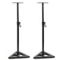 Adjustable 6 height (80 cm, 90 cm,100 cm',110 cm', 120 cm,130 cm) Floor Speaker Stand for Studio Monitor Speaker Stands Heavy Duty Metal Triangle Pair Steel Stands,2pcs