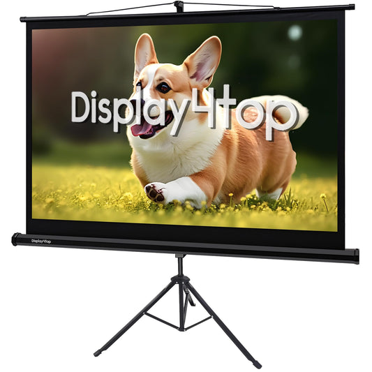 60" Portable Projector Screen,4:3 Portable Foldable For Home Theater Cinema Indoor Outdoor Projector Movie Screen,Screen:122cm(W) x 91cm(H) (60" Portable Tripod)