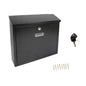 Lockable Letter box | Post box | Mail box with Cover Outdoor Wall Mounted Mail box - Black