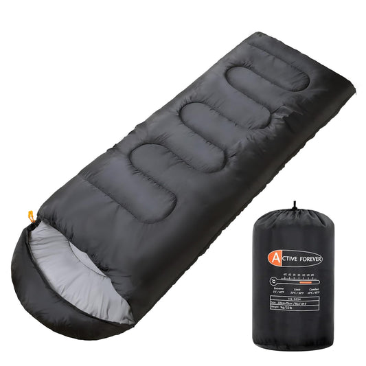 Rectangular Sleeping Bag 3 Seasons - Lightweight Camping Sleeping Bags for Kids and Adults Indoor & Outdoor, Sleeping bag with Compression Sack for Hiking Backpacking