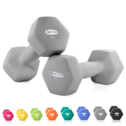 Dumbbells Set of 2, Hex Dumbbells Pair, Neoprene Waterproof Non-slip Dumbells Set