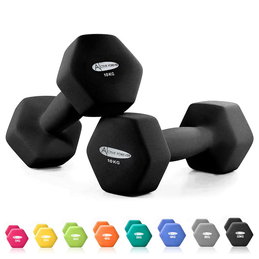 Dumbbells Set of 2, Hex Dumbbells Pair, Neoprene Waterproof Non-slip Dumbells Set