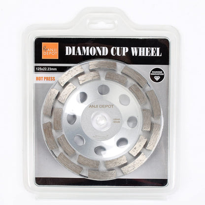 125mm double row diamond grinding cup wheel, Masonry,Natural stone