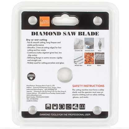 5Inch X turbo diamond saw blade for cutting ceramic or porcelain Tile