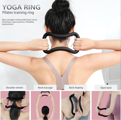 5 in 1 Yoga Block Set - Enhance Balance and Flexibility with Yoga Blocks, Strap, Wheel, and Stretch Ring - Your Complete Solution for Improved Well Being