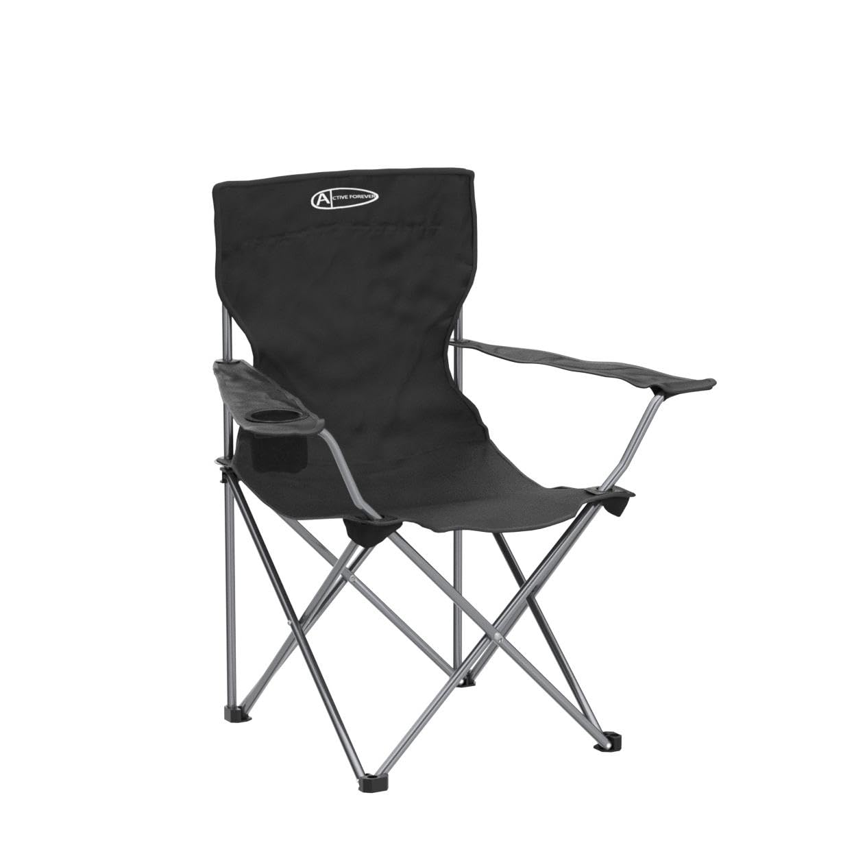 Folding Camping Chairs, Outdoor Portable Garden Folding Camp Chair with Cup Holder - Lightweight 2.2kg, Comfortable Beach Chair for Camping, Fishing, Parties, Barbecue