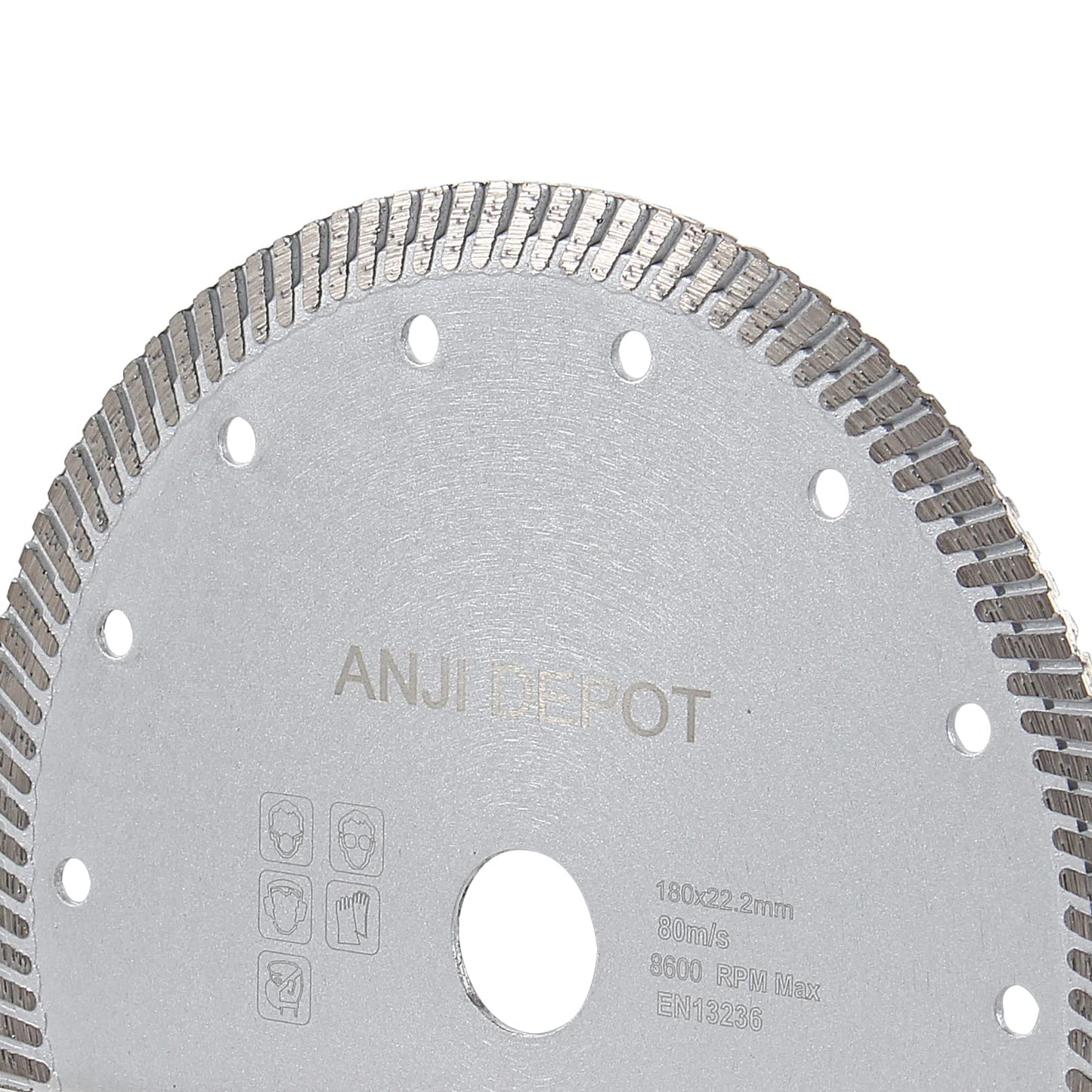 7-Inch Turbo diamond saw blade for stone material cutting