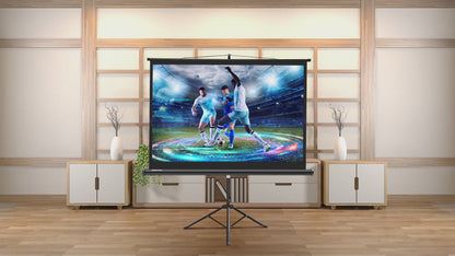 60" Portable Projector Screen,4:3 Portable Foldable For Home Theater Cinema Indoor Outdoor Projector Movie Screen,Screen:122cm(W) x 91cm(H) (60" Portable Tripod)