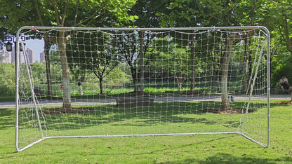 Soccer Goal 12' X 6' Football Goals W/net Straps, Anchor Ball Training Sets